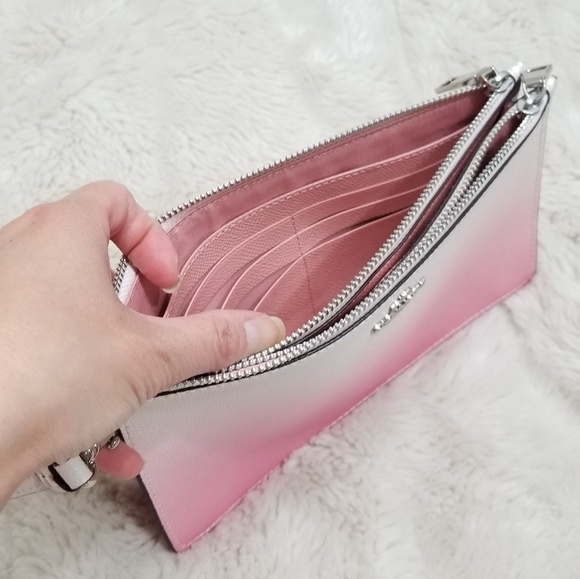 🚫SOLD🚫NWT 2 PC COACH PINK LEATHER OMBRE SET - Picture 6 of 8